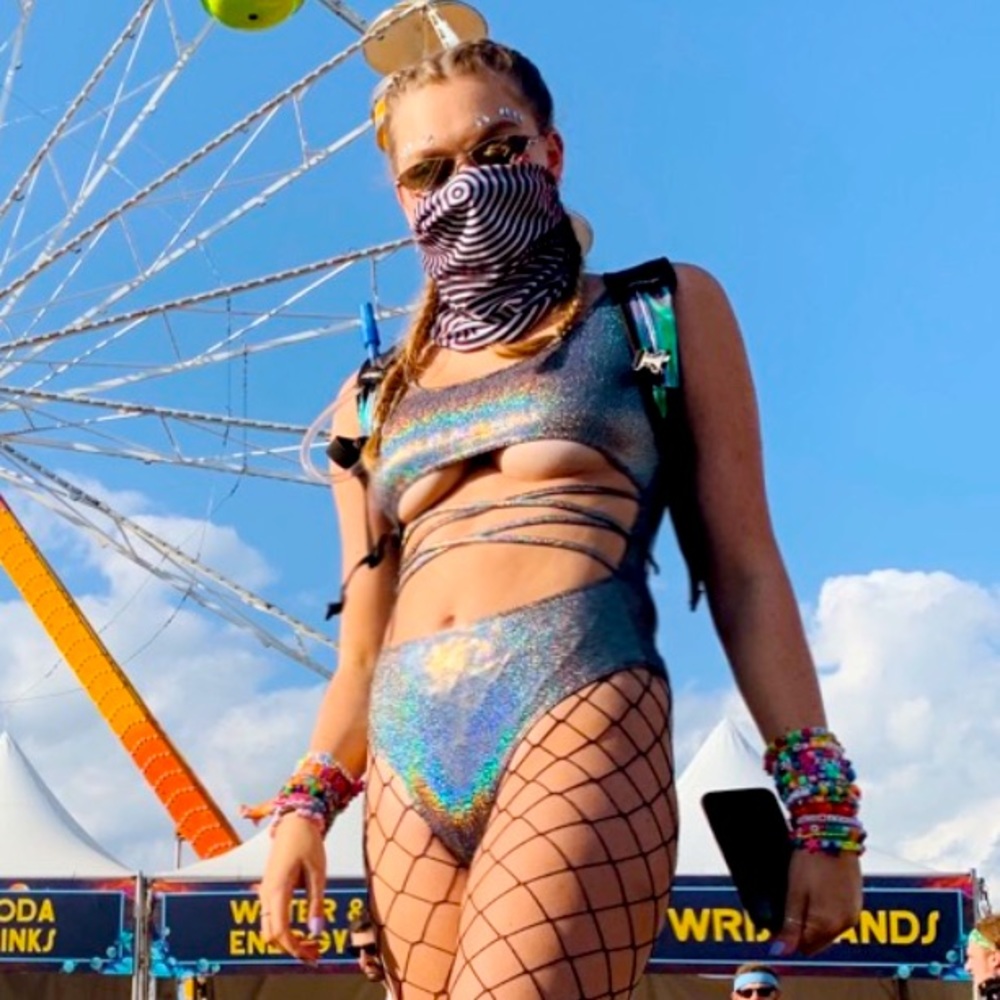 Chrome Rave Bodysuit